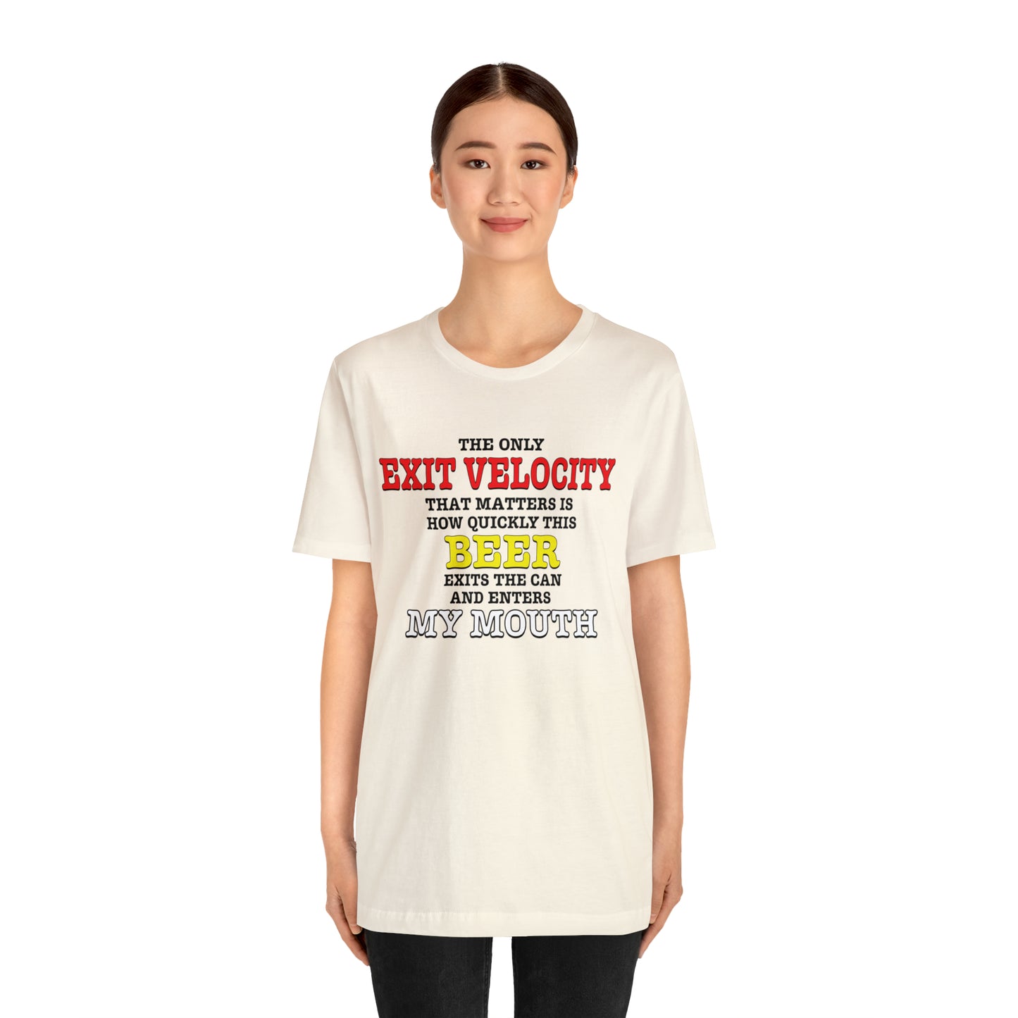 Beer Exit Velo Unisex Jersey Short Sleeve Tee