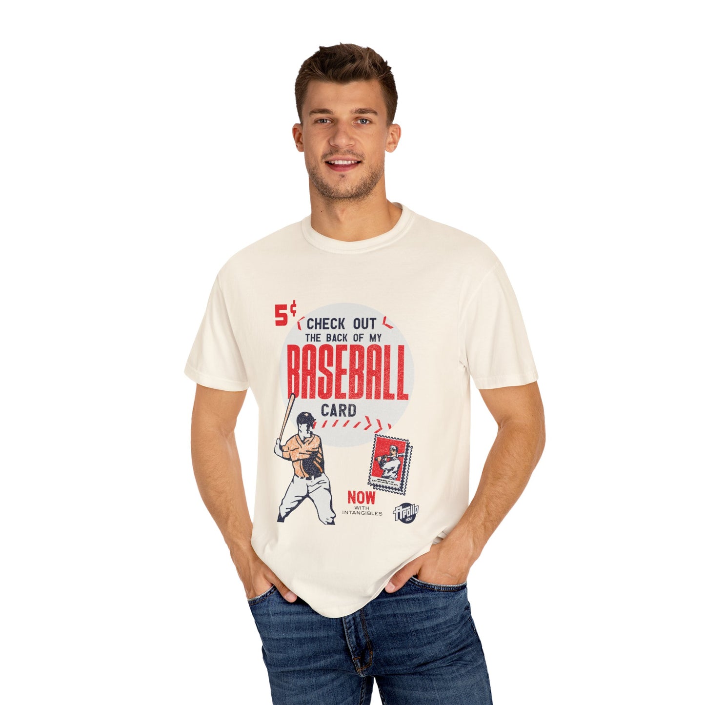 "Back of the Baseball Card" Unisex Comfort Colors T-shirt