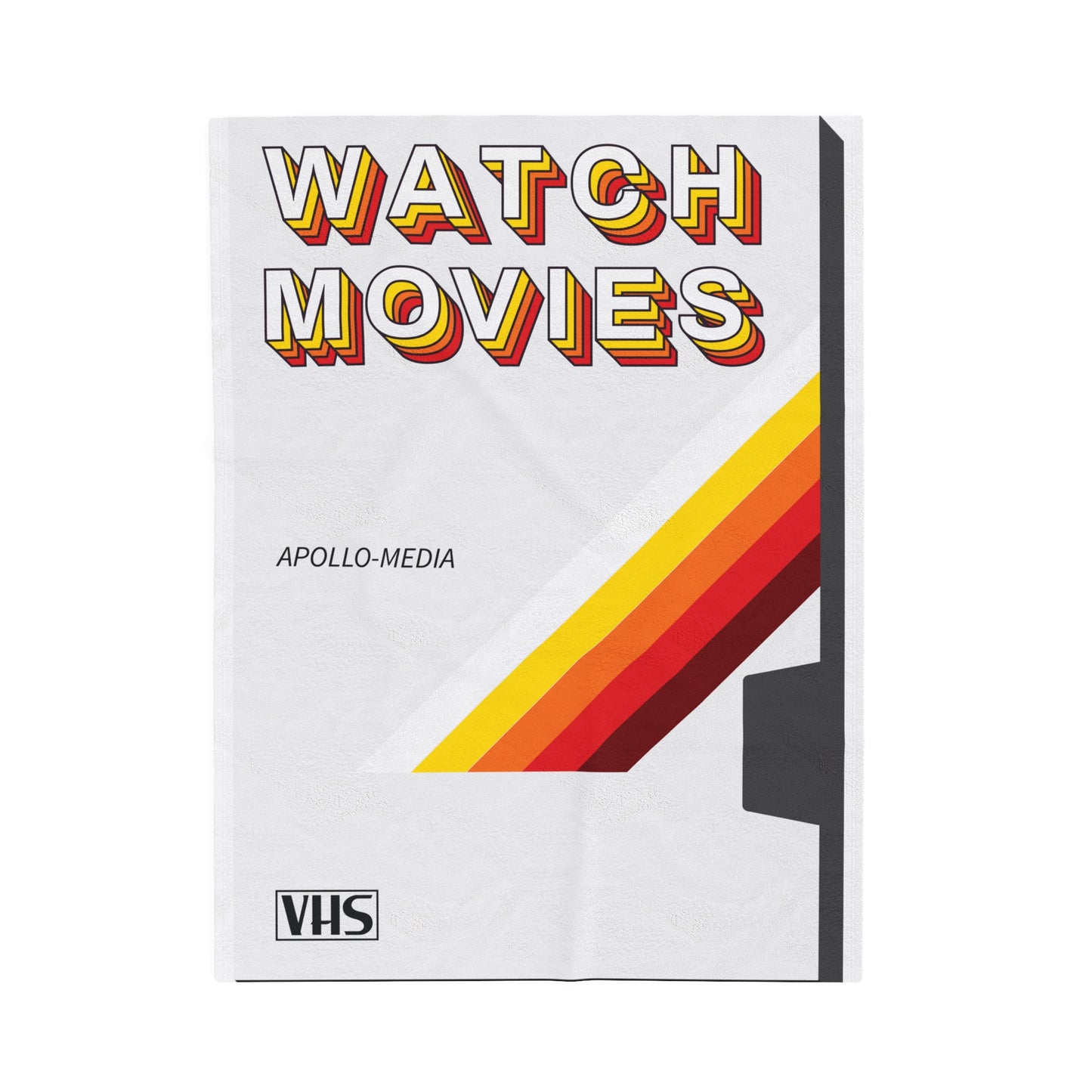 Apollo Watch Movies VHS Velveteen Plush Blanket