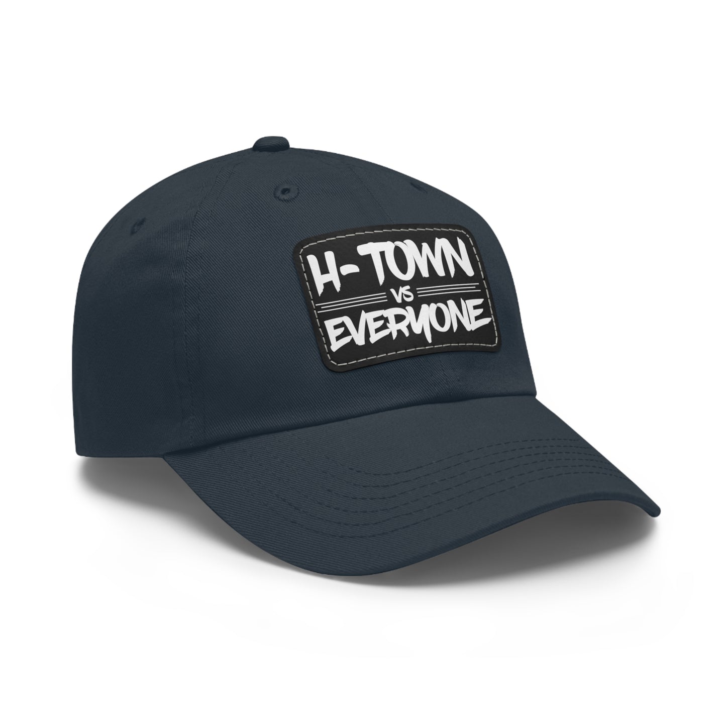 H-Town vs Everyone Leather Patch Dad Hat