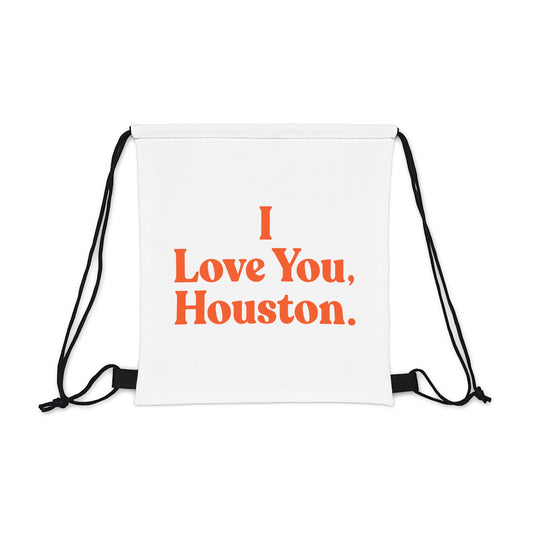 I Love You, Houston Drawstring Bag