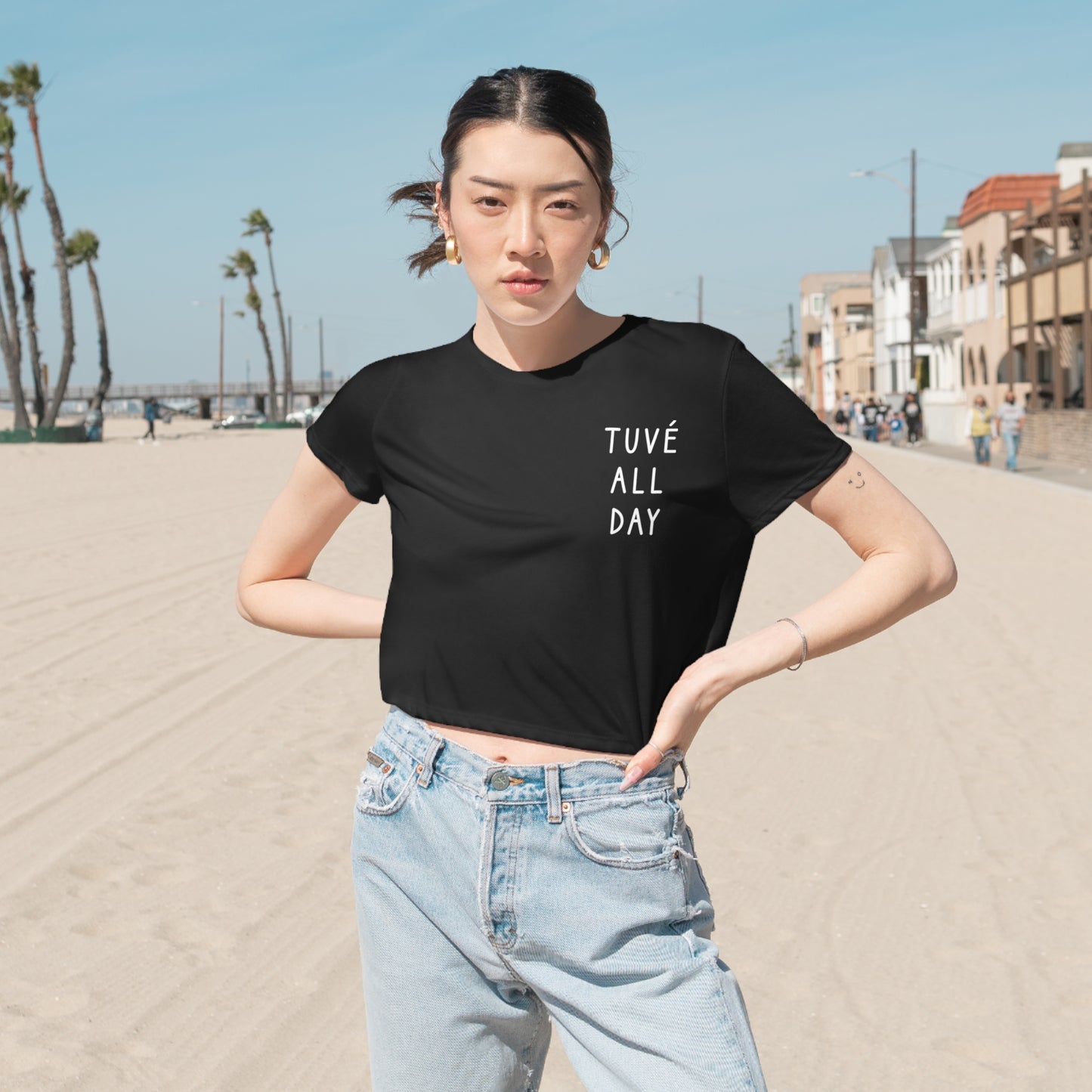 Tuvé All Day Cropped Tee