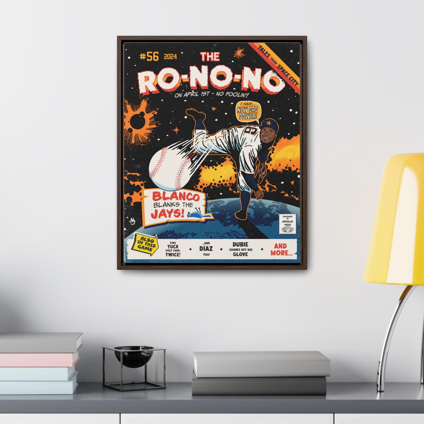 "The Ro-No-No" - Premium Canvas Wrap with Vertical Frame
