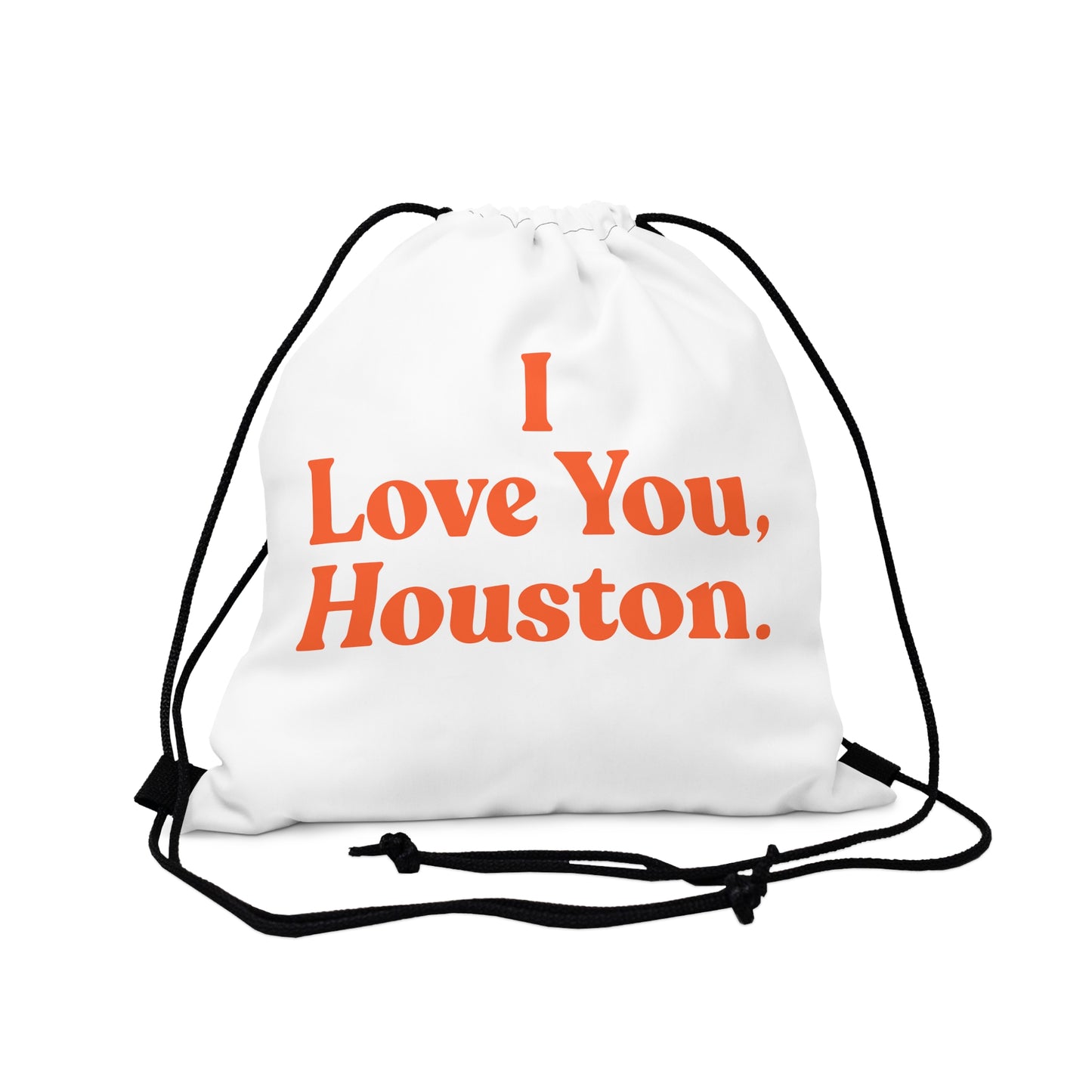 I Love You, Houston Drawstring Bag