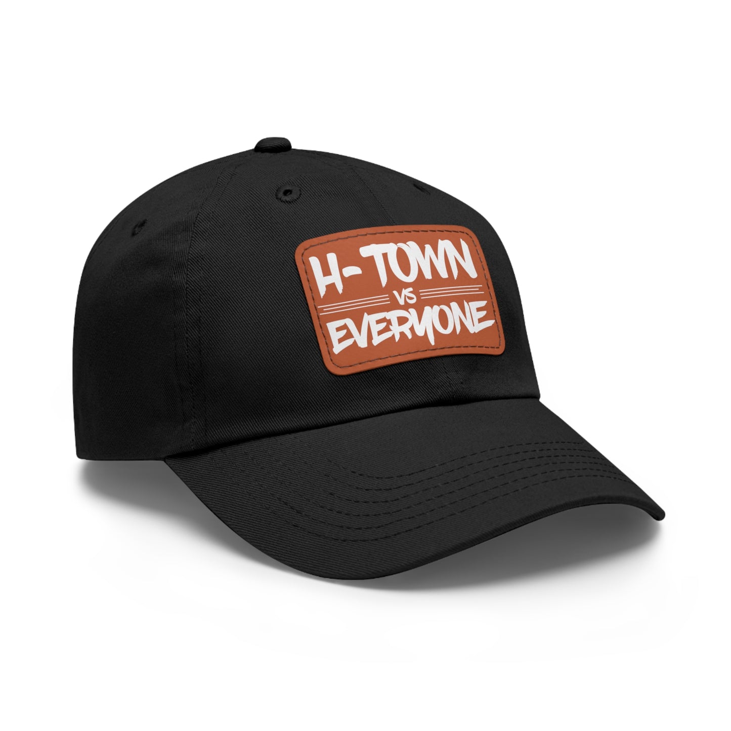 H-Town vs Everyone Leather Patch Dad Hat