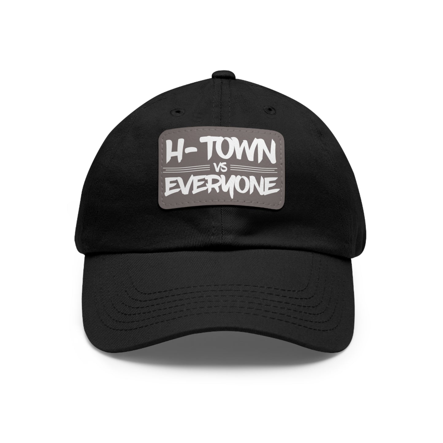 H-Town vs Everyone Leather Patch Dad Hat