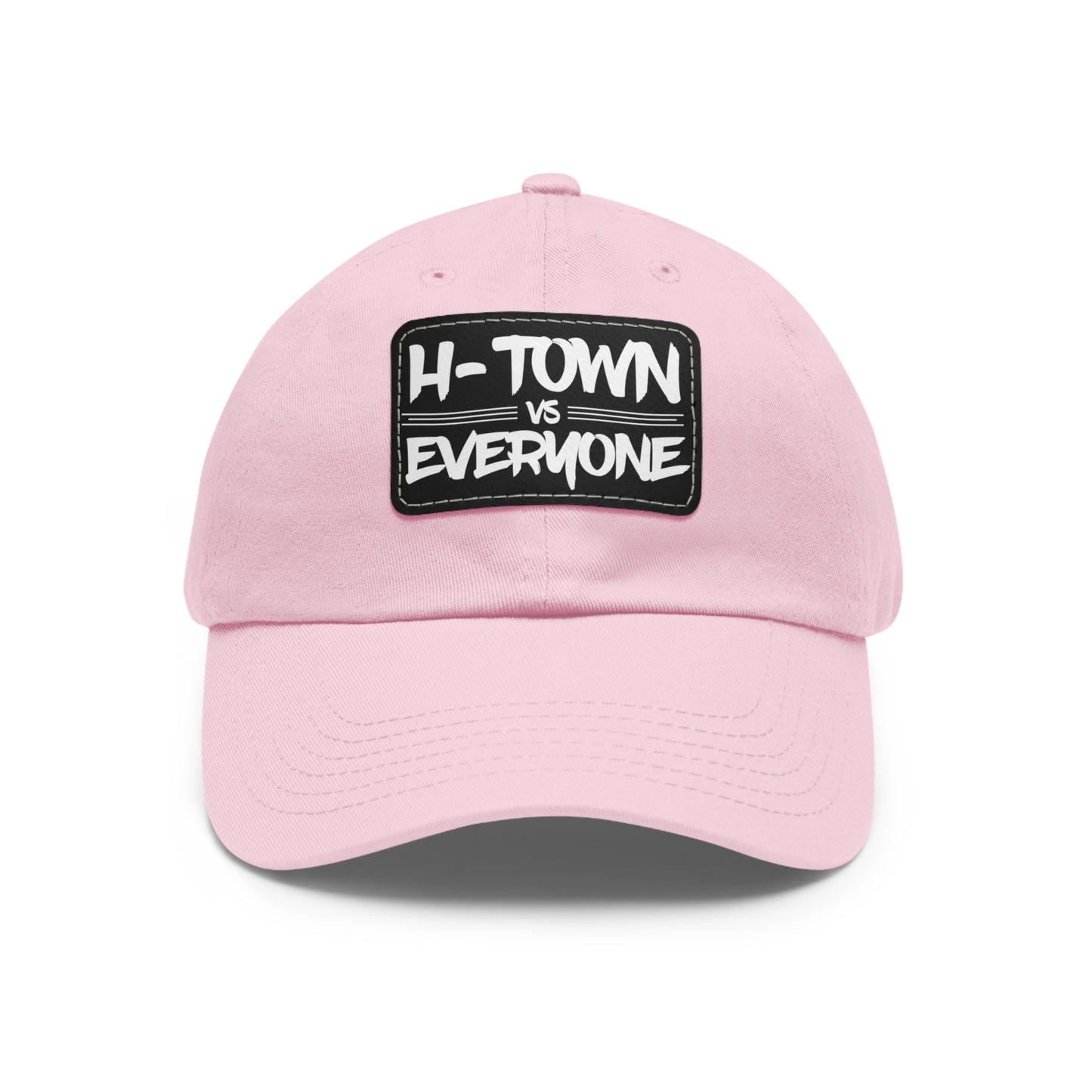 H-Town vs Everyone Leather Patch Dad Hat