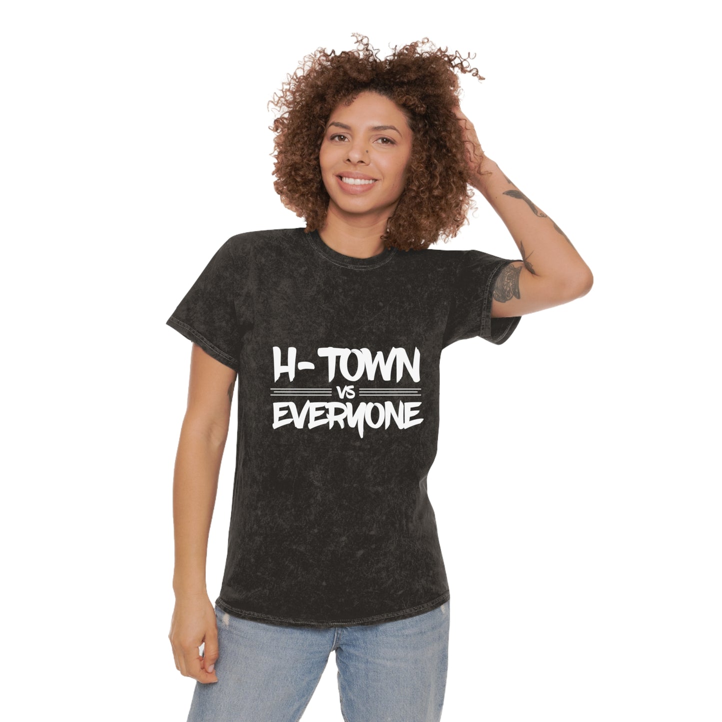 H-Town vs Everyone Unisex Mineral Wash T-Shirt