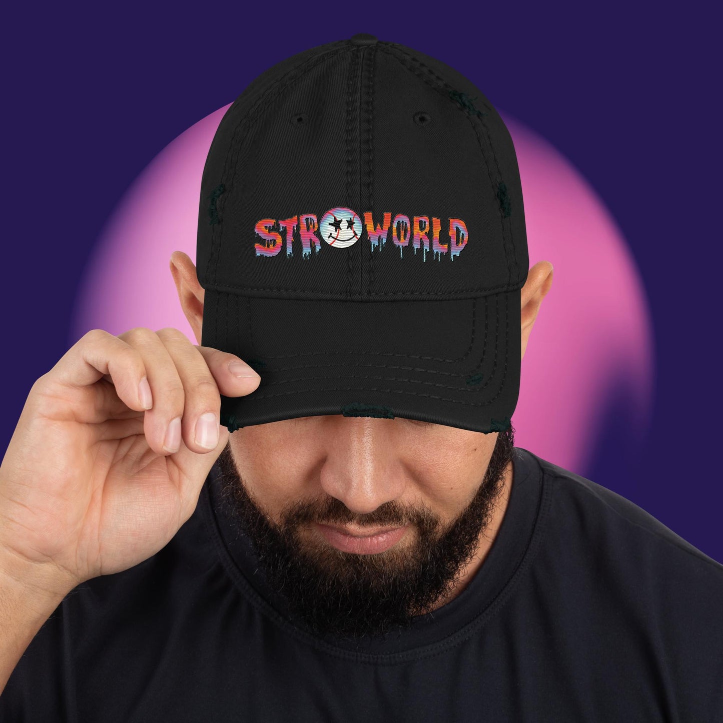 STROWORLD Distressed Dad Hat