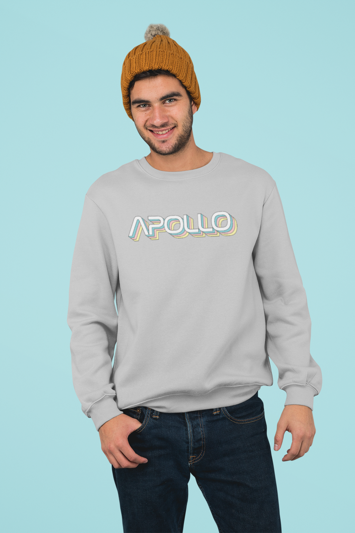 CLEARANCE Apollo Pastel Crewneck Sweatshirt (gray)