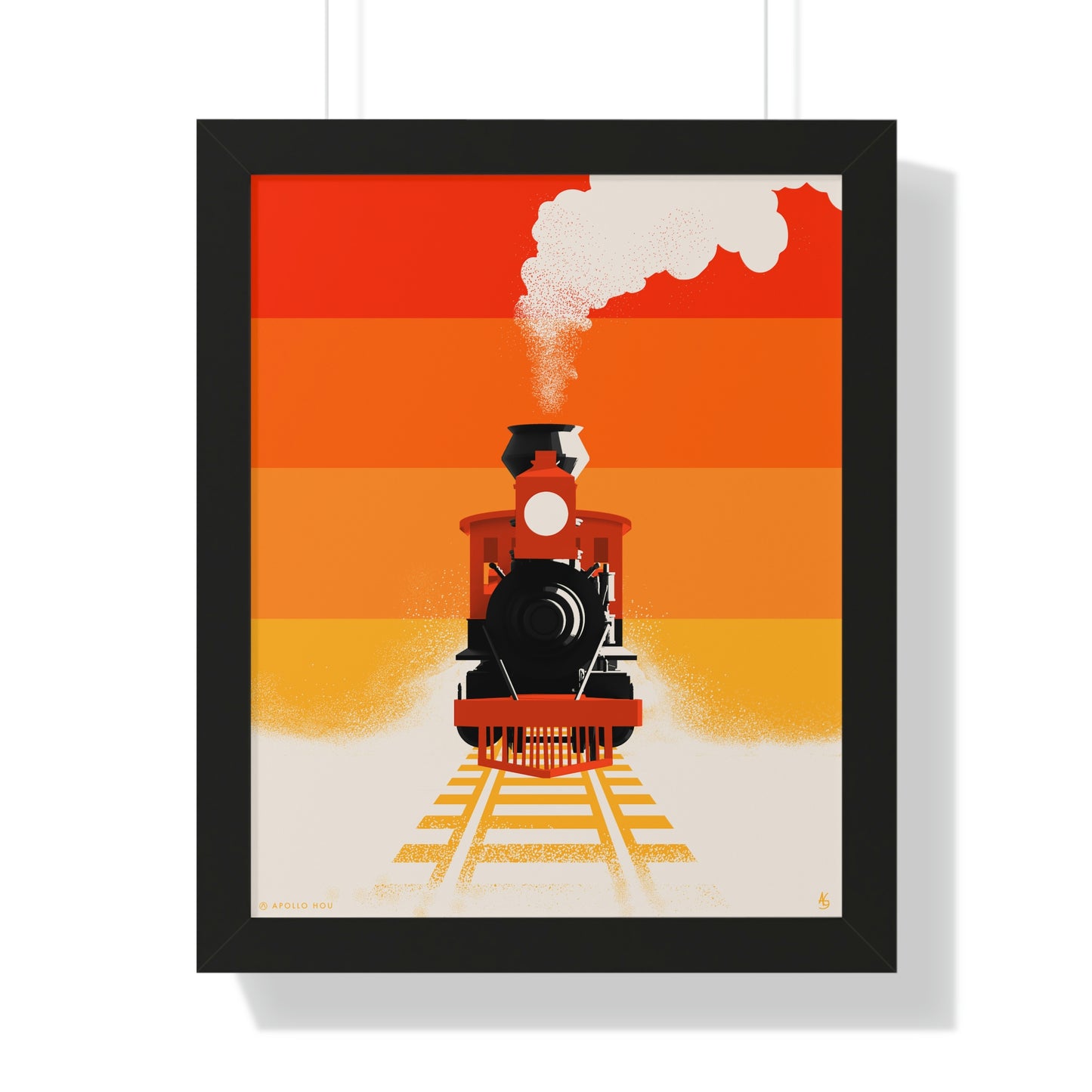Train - Framed Vertical Print