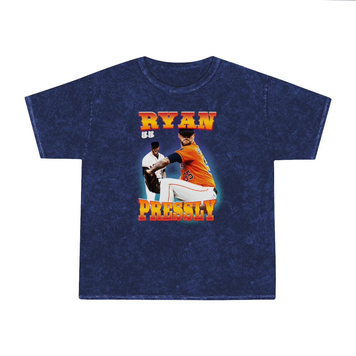 Ryan Pressly Vintage Style Unisex Mineral Wash T-Shirt