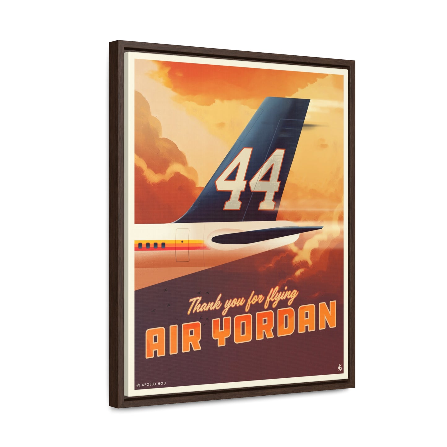 "Air Yordan" - Premium Canvas Wrap with Vertical Frame 16x20