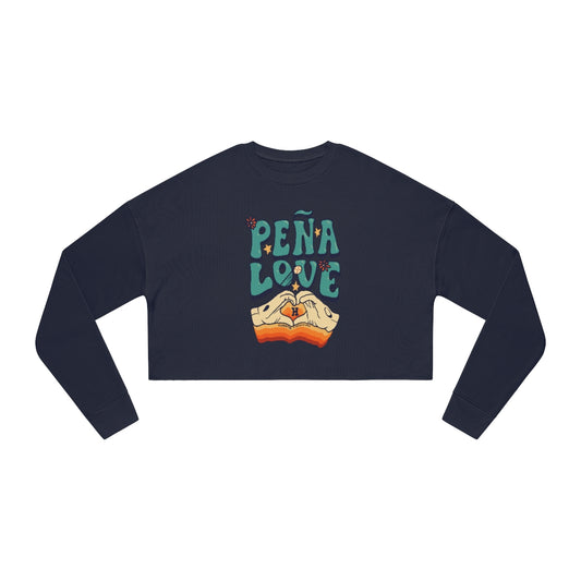 Peña Love Cropped Crewneck Sweatshirt