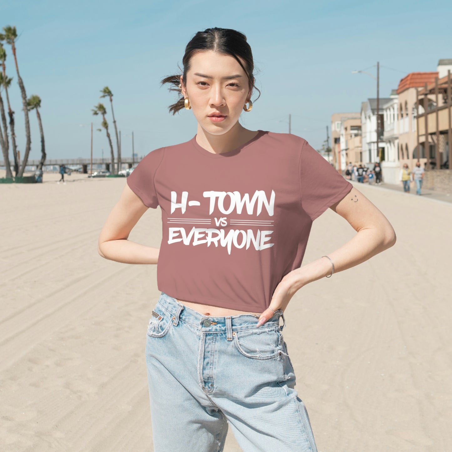 H-Town vs Everyone Cropped Tee