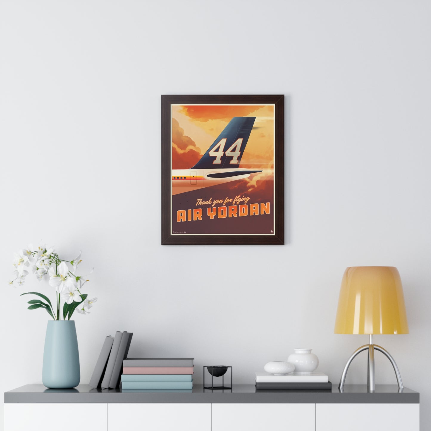 "Air Yordan" - Framed Vertical Print