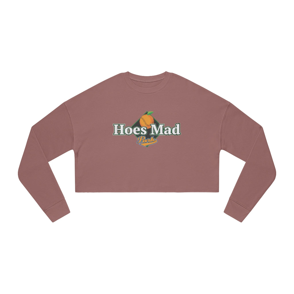 Hoes Mad Cropped Crewneck Sweatshirt
