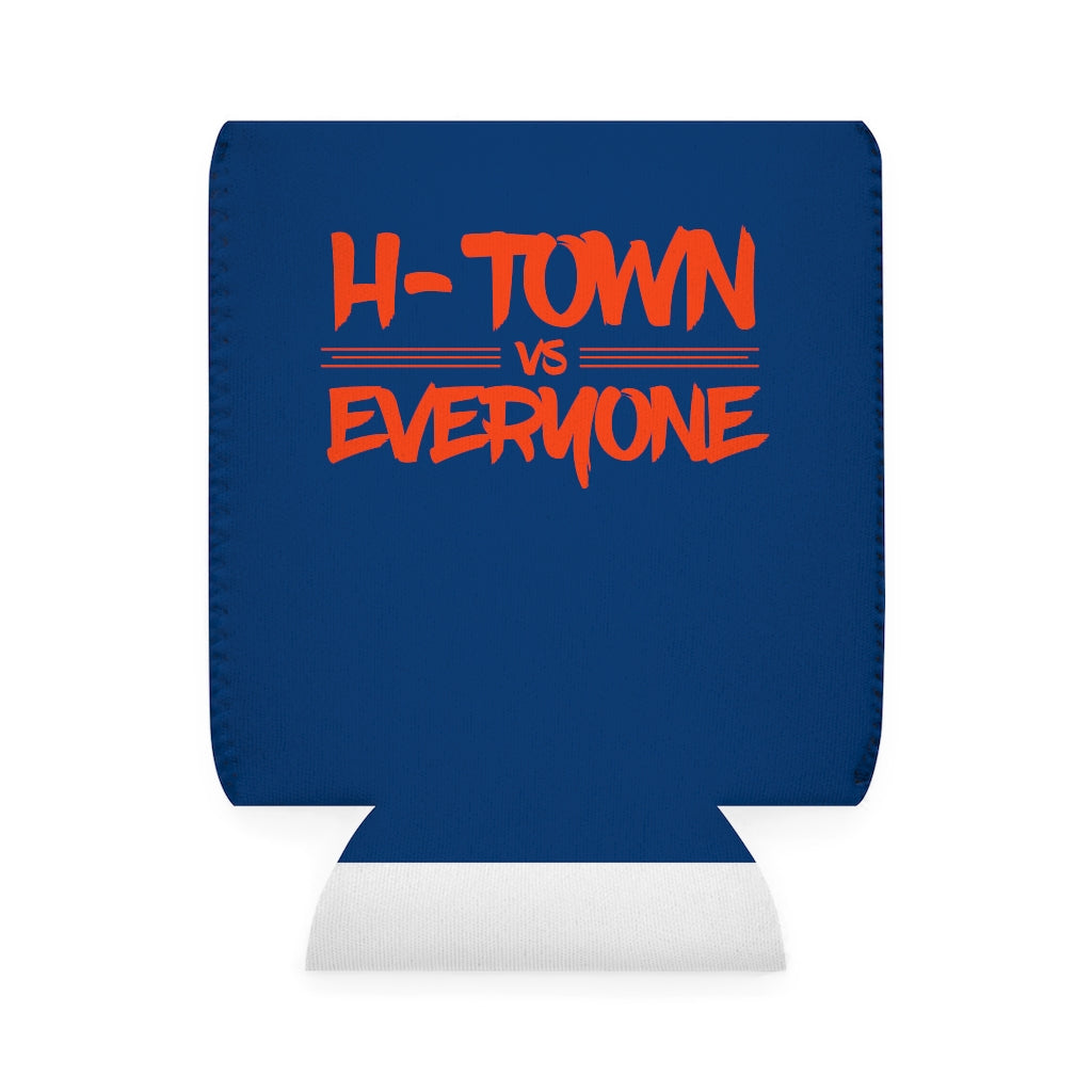 H-Town vs Everyone Navy/Orange Koozie
