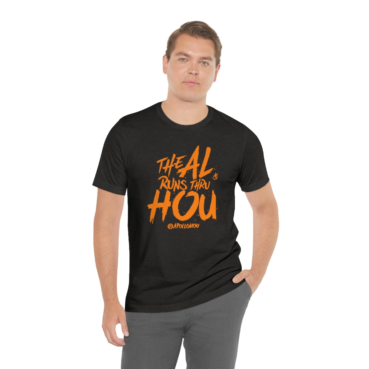 The AL Runs Thru HOU Unisex Jersey Tee