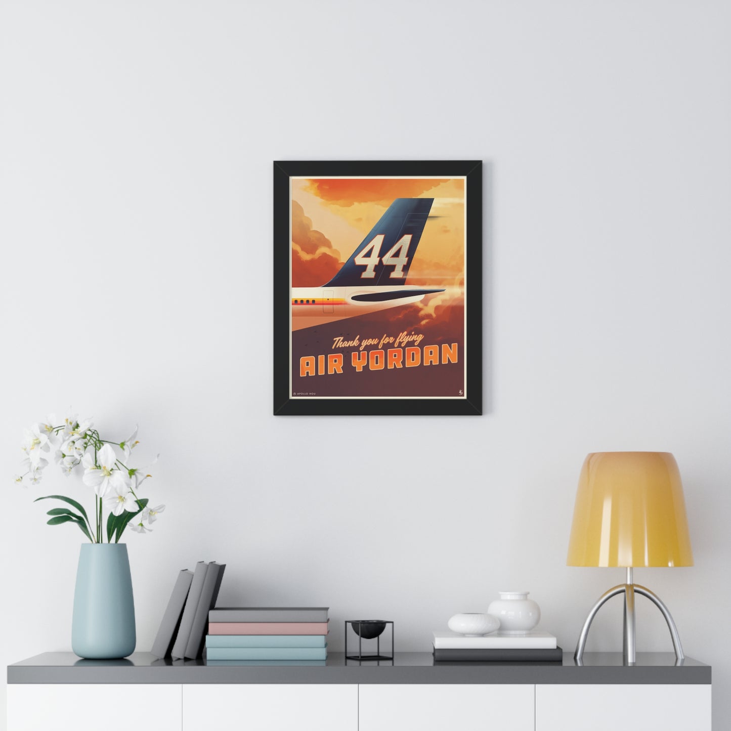 "Air Yordan" - Framed Vertical Print
