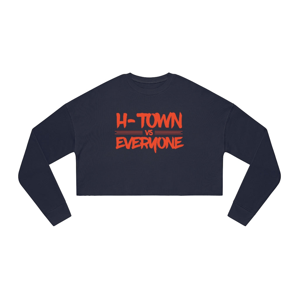 H-Town vs Everyone Cropped Crewneck Sweatshirt
