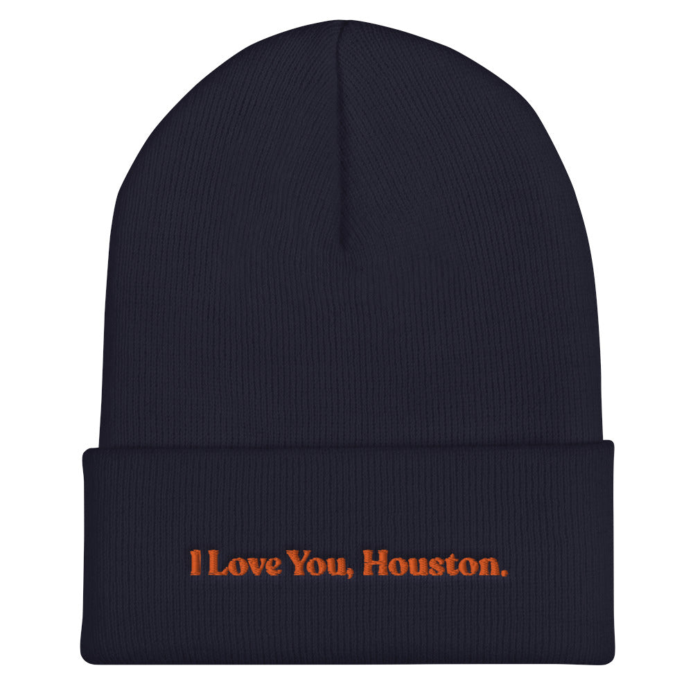 I Love You, Houston. Cuffed Beanie