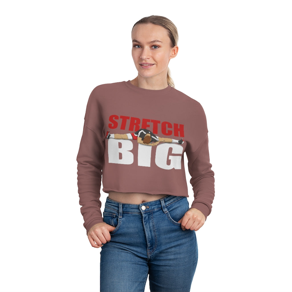 Stretch BIG Cropped Crewneck Sweatshirt