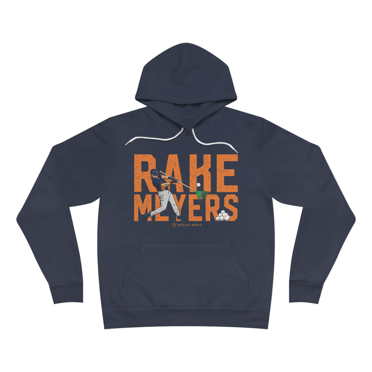 Rake Meyers Unisex Sponge Fleece Premium Pullover Hoodie